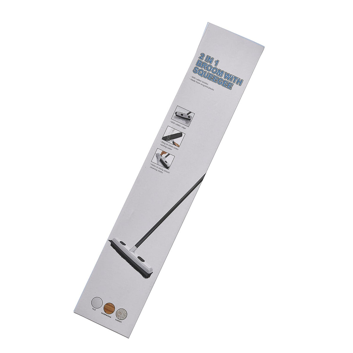 2-in-1 Broom with Squeegee - White 7861167 12