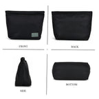 2-in-1 Genuine Leather Tote Bag - Pouch - Blue