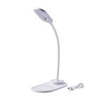 2-in-1 LED Desk Lamp with Wireless Charger (Size 26x16x8 Cm) - White