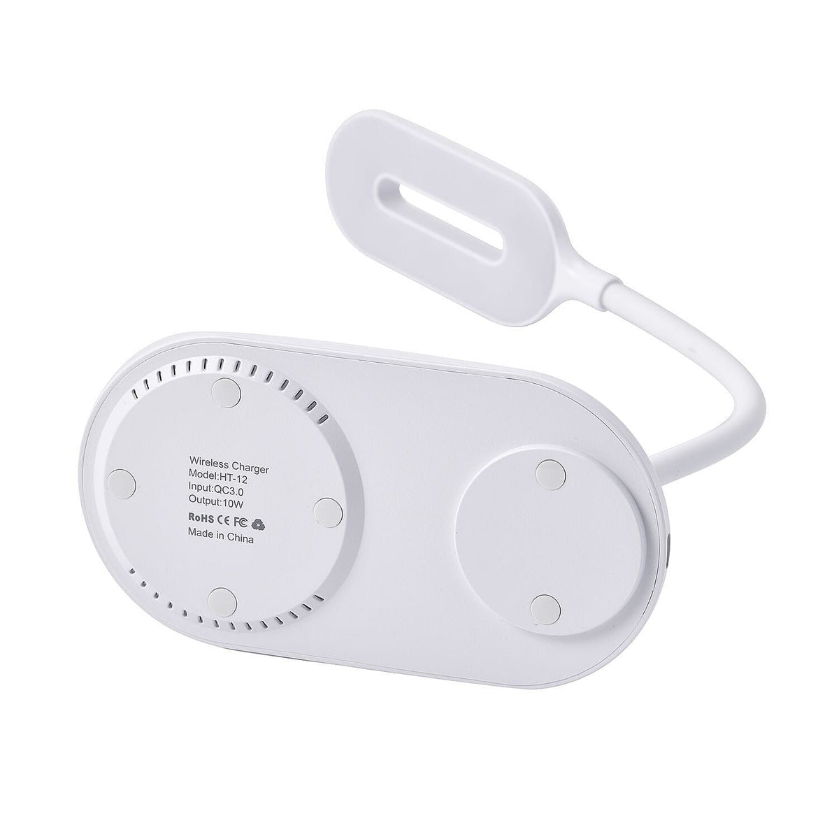2-in-1 LED Desk Lamp with Wireless Charger (Size 26x16x8 Cm) - White 7193327 5