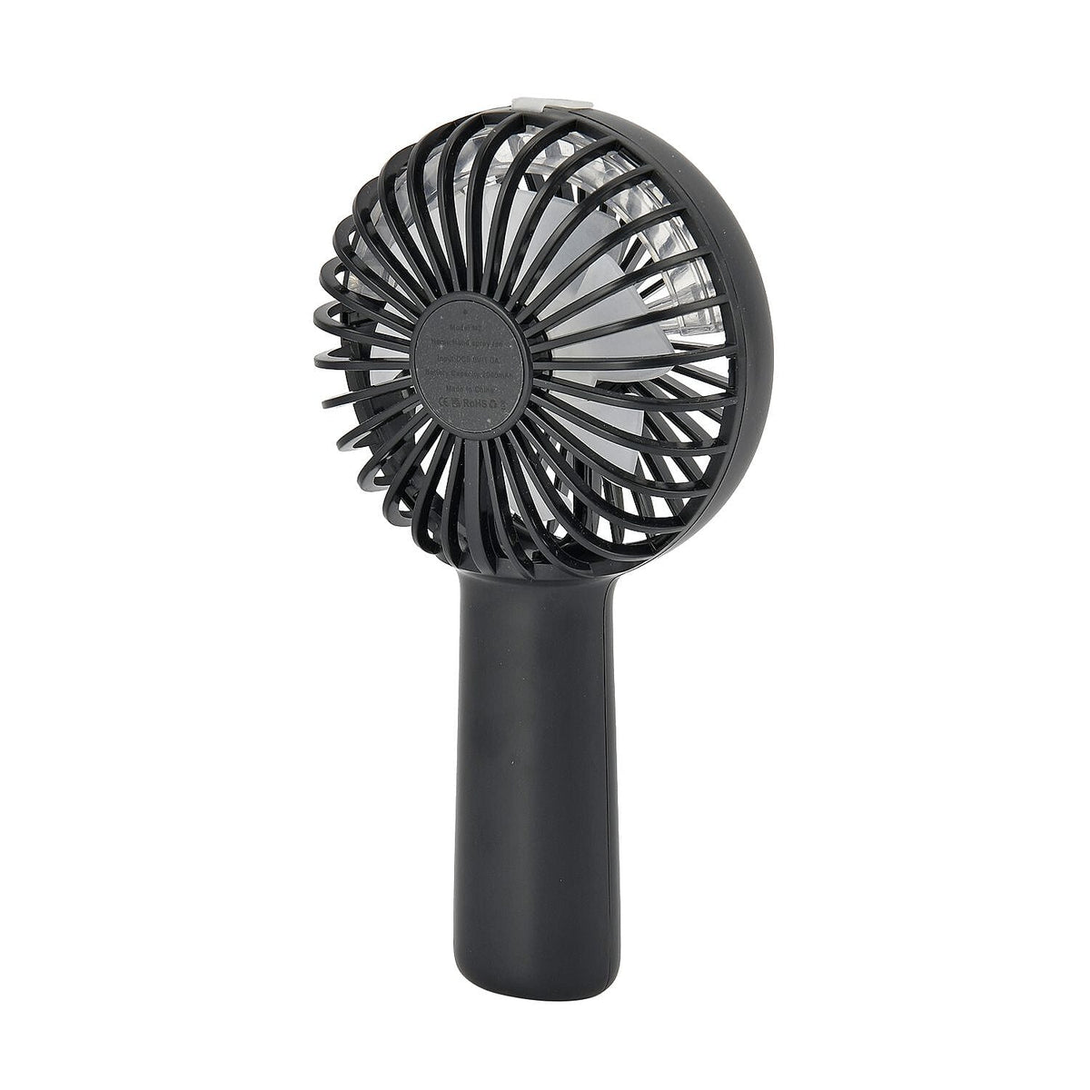 2 in 1 Mist Spray Fan with Detachable Base (Size 20x11x4 cm) - Black (LI-Battery 2000mAh,) USB Charged. 7389041 5