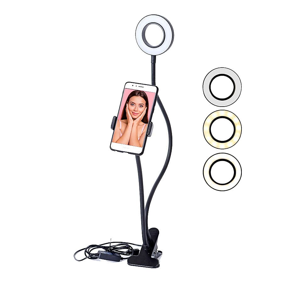 2-in-1 Portable Light (3 Lighting Modes) with Cell Phone Holder 3173346 0