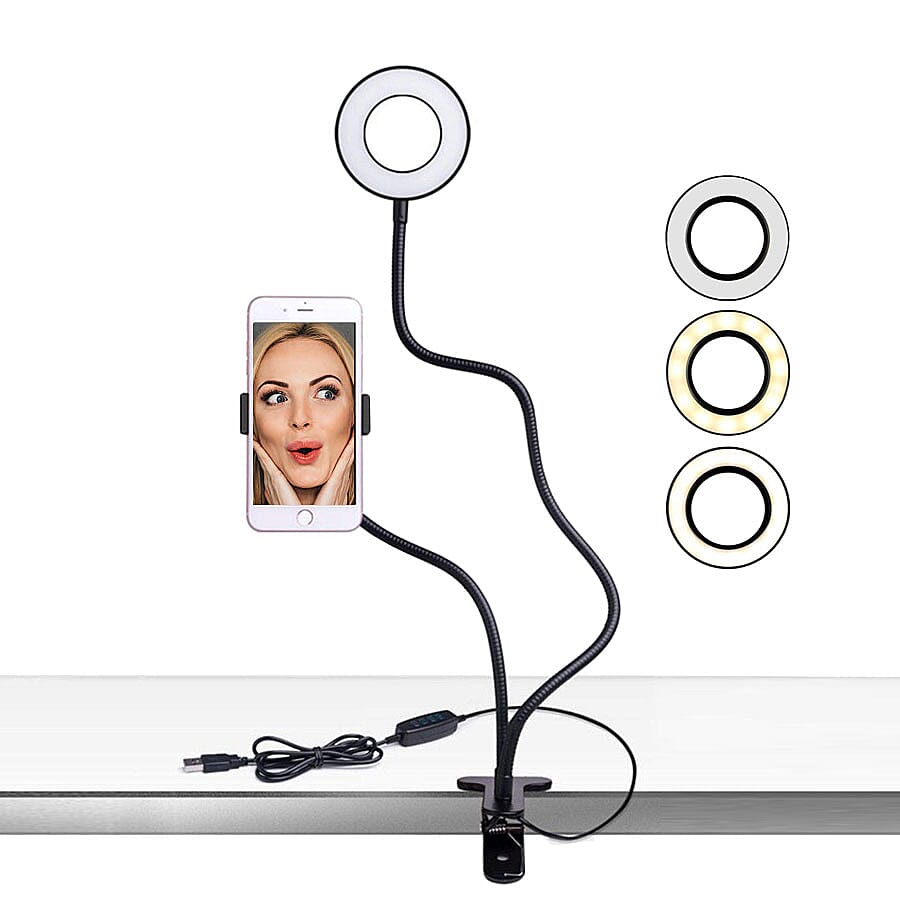2-in-1 Portable Light (3 Lighting Modes) with Cell Phone Holder 3173346 3