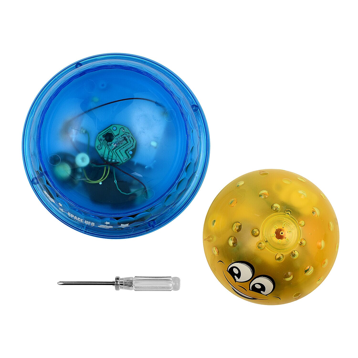 2 in1 Spray Water Toy with Music &amp; Light - Yellow 7026231 2