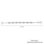 Ethiopian Welo Opal Bracelet (Size 8) in Rhodium Overlay Sterling Silver 2.10 Ct., Silver wt 8.80 Gms