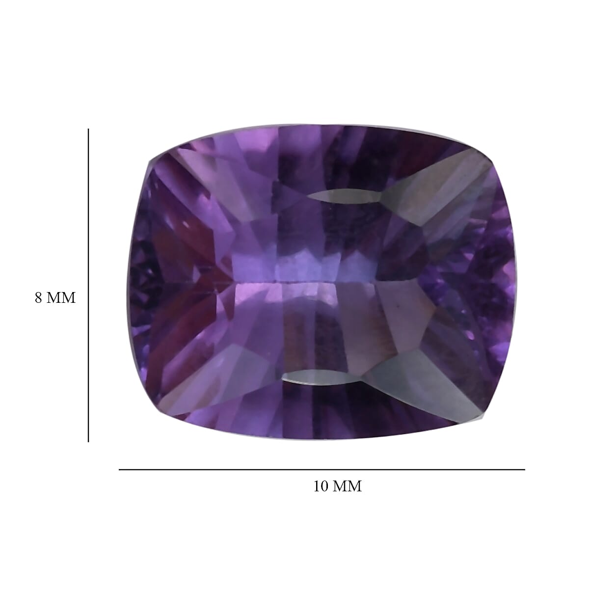 2.35 Ct. Loose Mashamba Amethyst A Grade CUSHION 10x8 mm 6268070 4