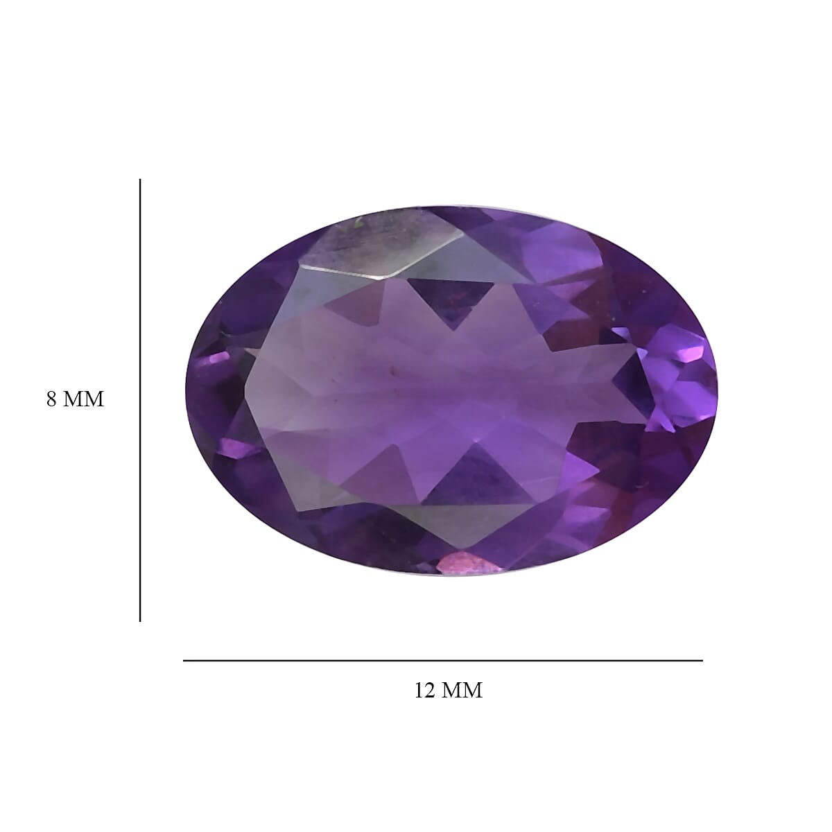 2.60 Ct. Loose Mashamba Amethyst AA Grade OVAL 12x8 mm 6268096 4