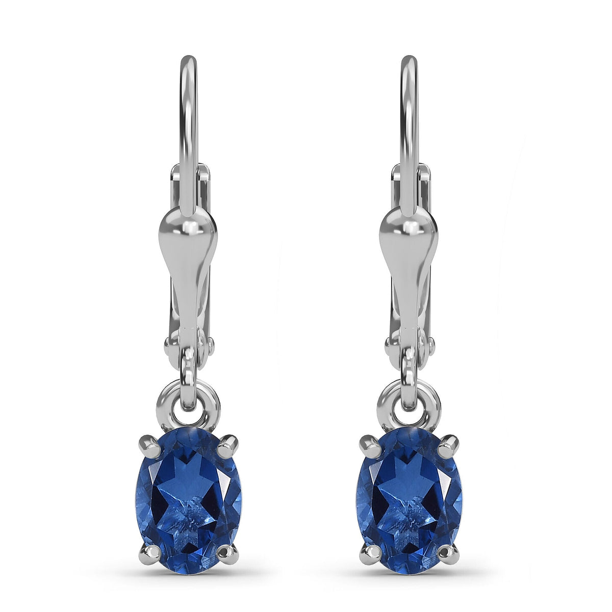 2.75 Ct Ceylon Quartz Solitaire Drop Earrings in Sterling Silver 3097223 0