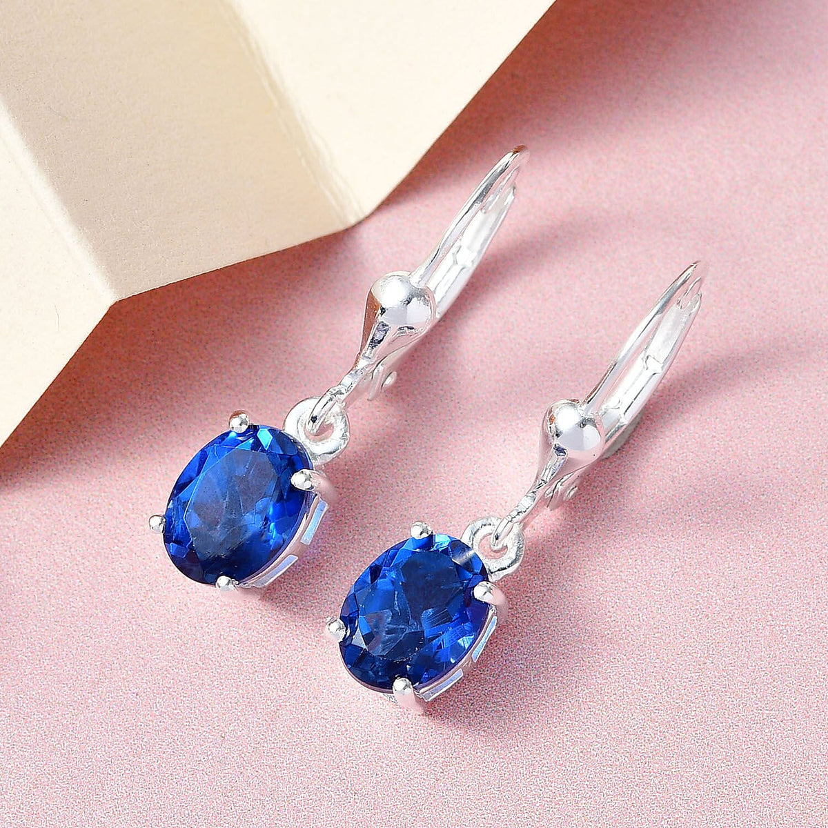 2.75 Ct Ceylon Quartz Solitaire Drop Earrings in Sterling Silver 3097223 4