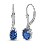 Ceylon Colour Quartz Lever Back Earrings in Sterling Silver 2.75 Ct.