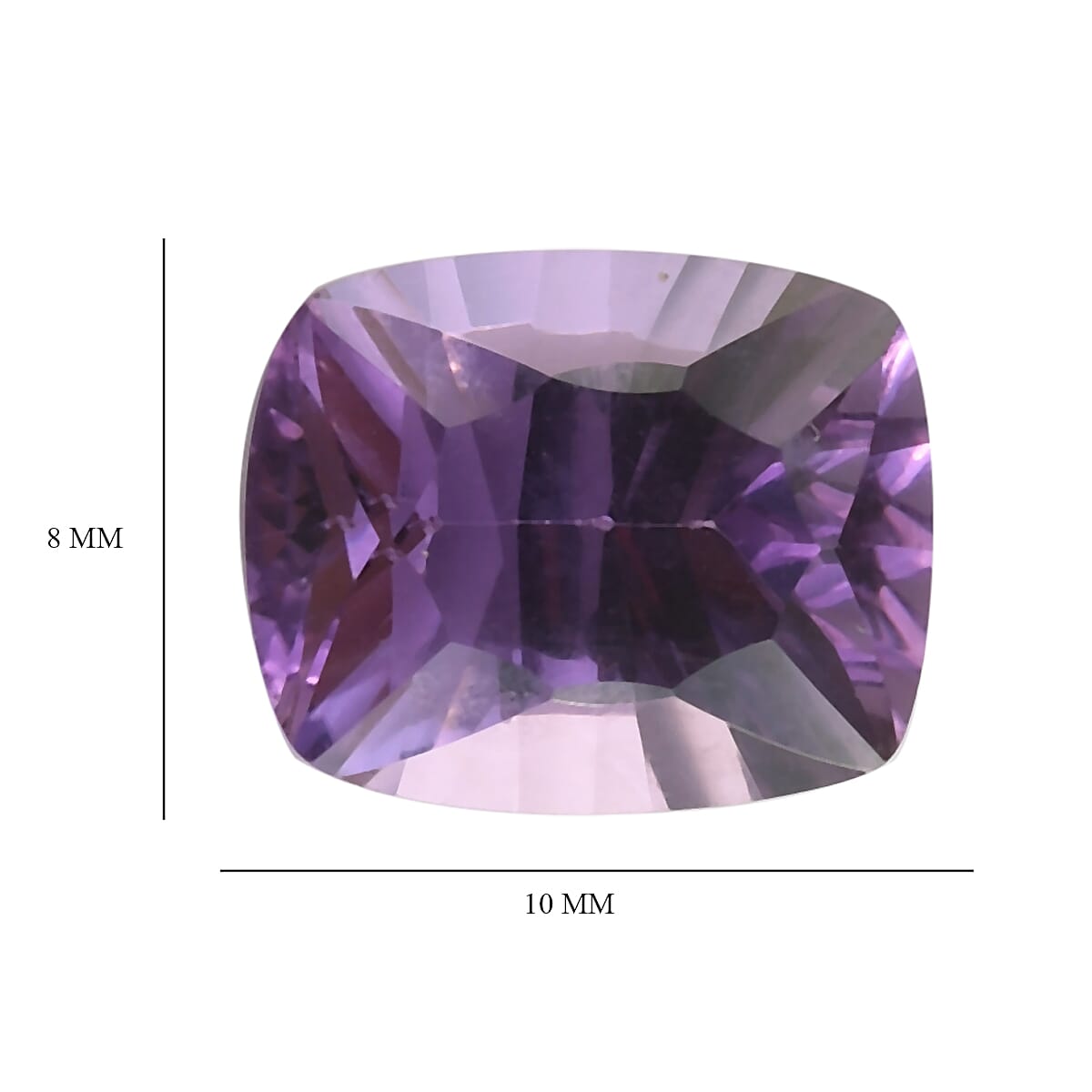 2.80 Ct. Loose Mashamba Amethyst AA Grade CUSHION 10x8 mm 6268071 4