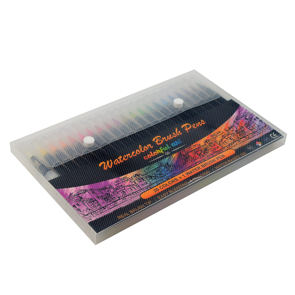 20-vibrant Watercolour Brush Pen Set 7683955 5