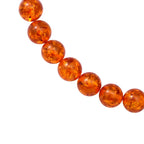 AAAA Natural AIG Certified Baltic Amber 14mm Necklace (Size - 20) in Rhodium Overlay Sterling Silver with Magentic Lock 305.55 Ct.