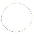 18K Yellow Gold SGL Certified Diamond (I1-I2-GH) Circle Pendant 0.25 Ct With 9K Gold Paperclip Necklace (30 inch)