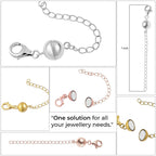 TOUCH 'N' LOCK MAGNETIC CLASPS WITH 2 INCH EXTENDERS