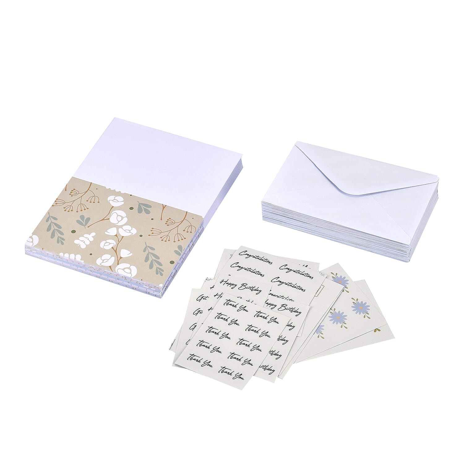 Set of 98 Pieces Thank You Card - Multi 221213589 6