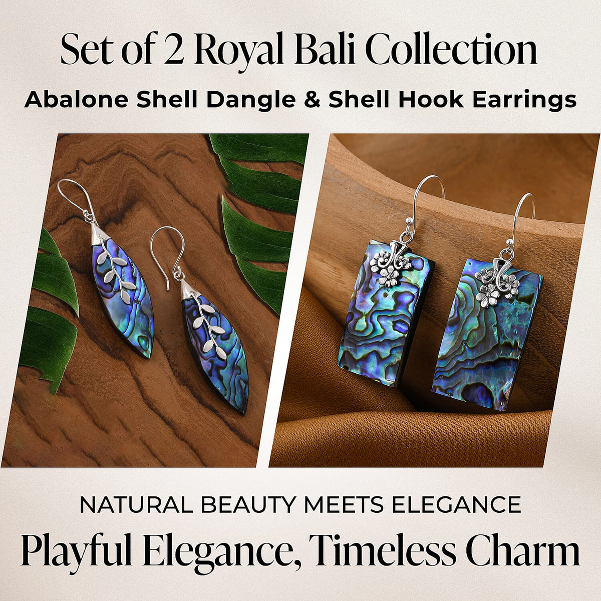 Royal Bali Abalone Shell Dangle Earrings in Sterling Silver and Shell Hook Earrings in Silver 221222926 3