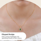 Hebei Peridot and Natural Cambodian Zircon Pendant with Chain(Size-20 inch with Lobster Clasp) 1.20 Ct. and Earrings 2.01 Ct. in 18K Vermeil Yellow Gold Plated Sterling Silver