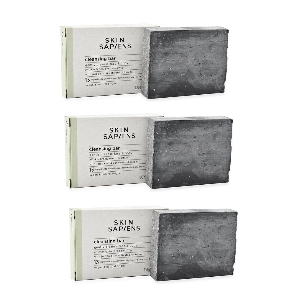 Pack of 3 - Skin Sapiens pH Friendly Cleansing Bar 100g- Suitable for all Skin types_221224698