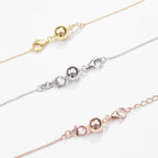 Set of 3 - Magnetic Lock with Lobster Clasp in Gold Plated Silver_221234013