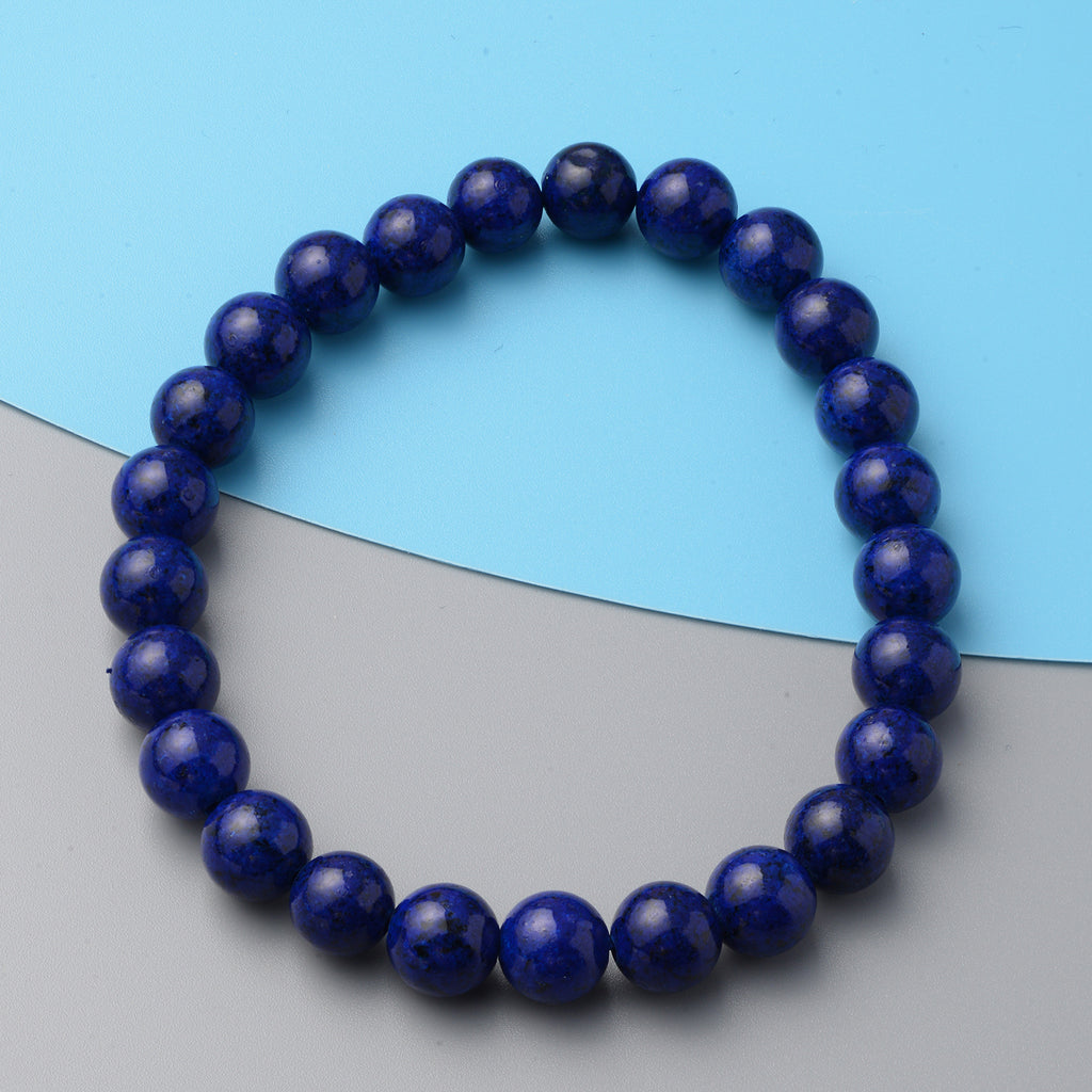 Lapis Lazuli, Multi Gemstones Interchangeable Necklace (Size - 18) in Pure White Stainless Steel 59.500 Ct., Lapis Lazuli Beads Stretchable Bracelet (Size 7.5) 97.00 Ct., and Tigers Eye Bead Bracelet