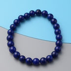 Lapis Lazuli, Multi Gemstones Interchangeable Necklace (Size - 18) in Pure White Stainless Steel 59.500 Ct., Lapis Lazuli Beads Stretchable Bracelet (Size 7.5) 97.00 Ct., and Tigers Eye Bead Bracelet