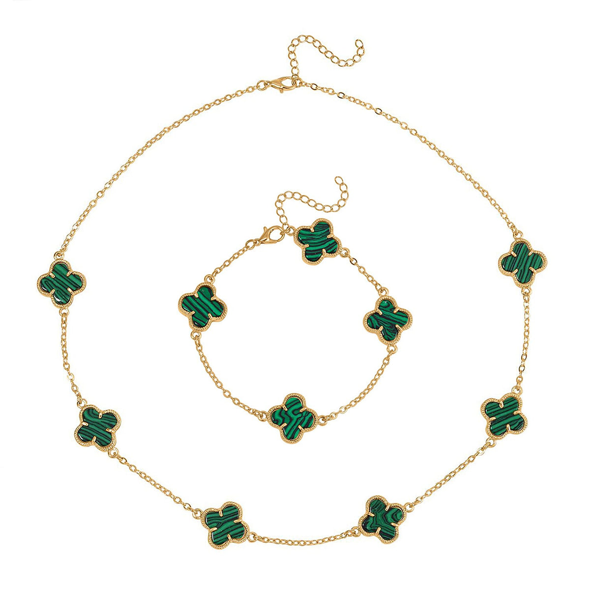 Designer Inspired Closeout- Created Malachite Necklace ( Size 20) and Bracelet ( Size 7.5) with Extenders 221237222 0