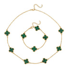 Designer Inspired Closeout- Created Malachite Necklace ( Size 20) and Bracelet ( Size 7.5) with Extenders