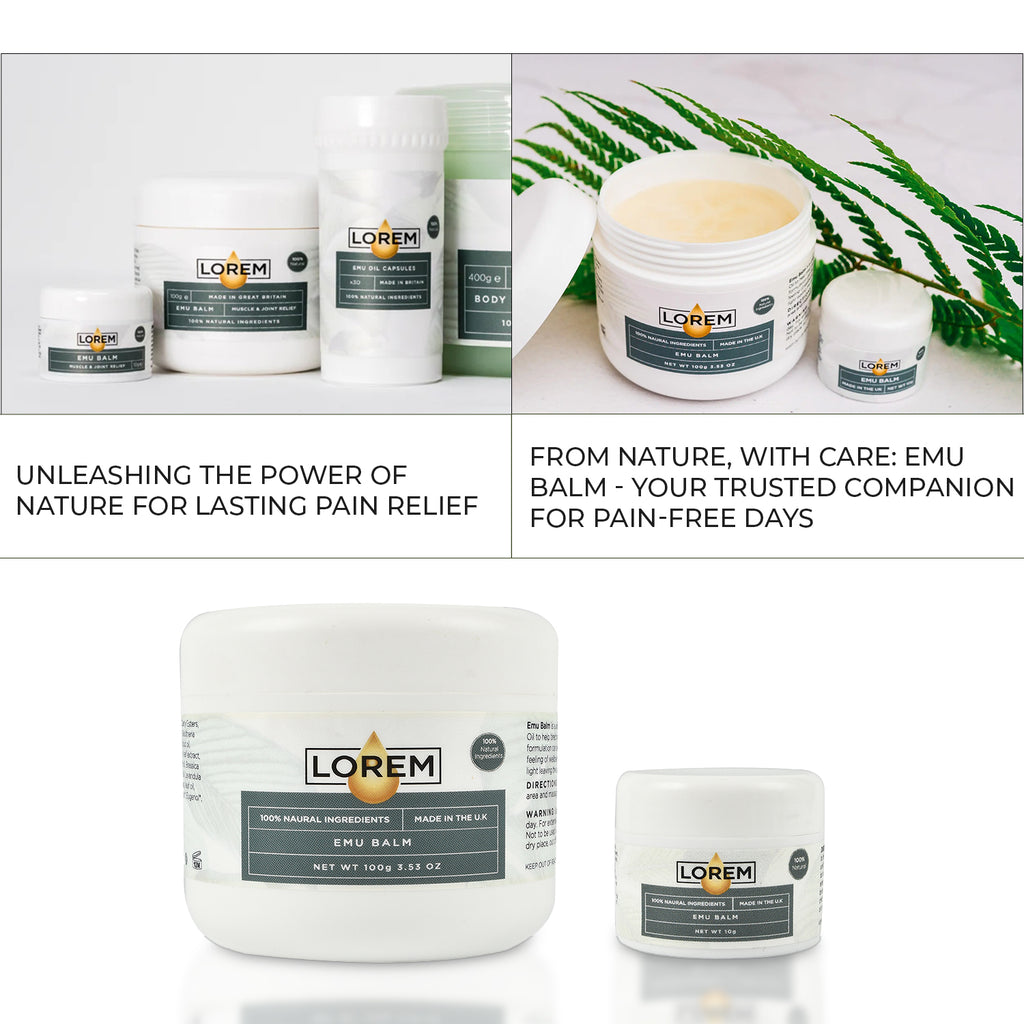 Lorem- Emu Balm (Pain Relief) - 100g and 10g