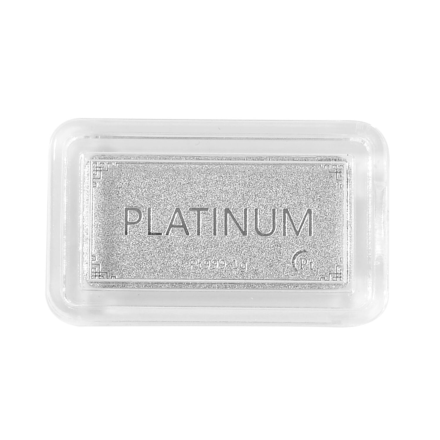 Best Deal on Set of 2 Platinum Bars - 999 Platinum (99.9% Purity) 2 gms 221238071 2
