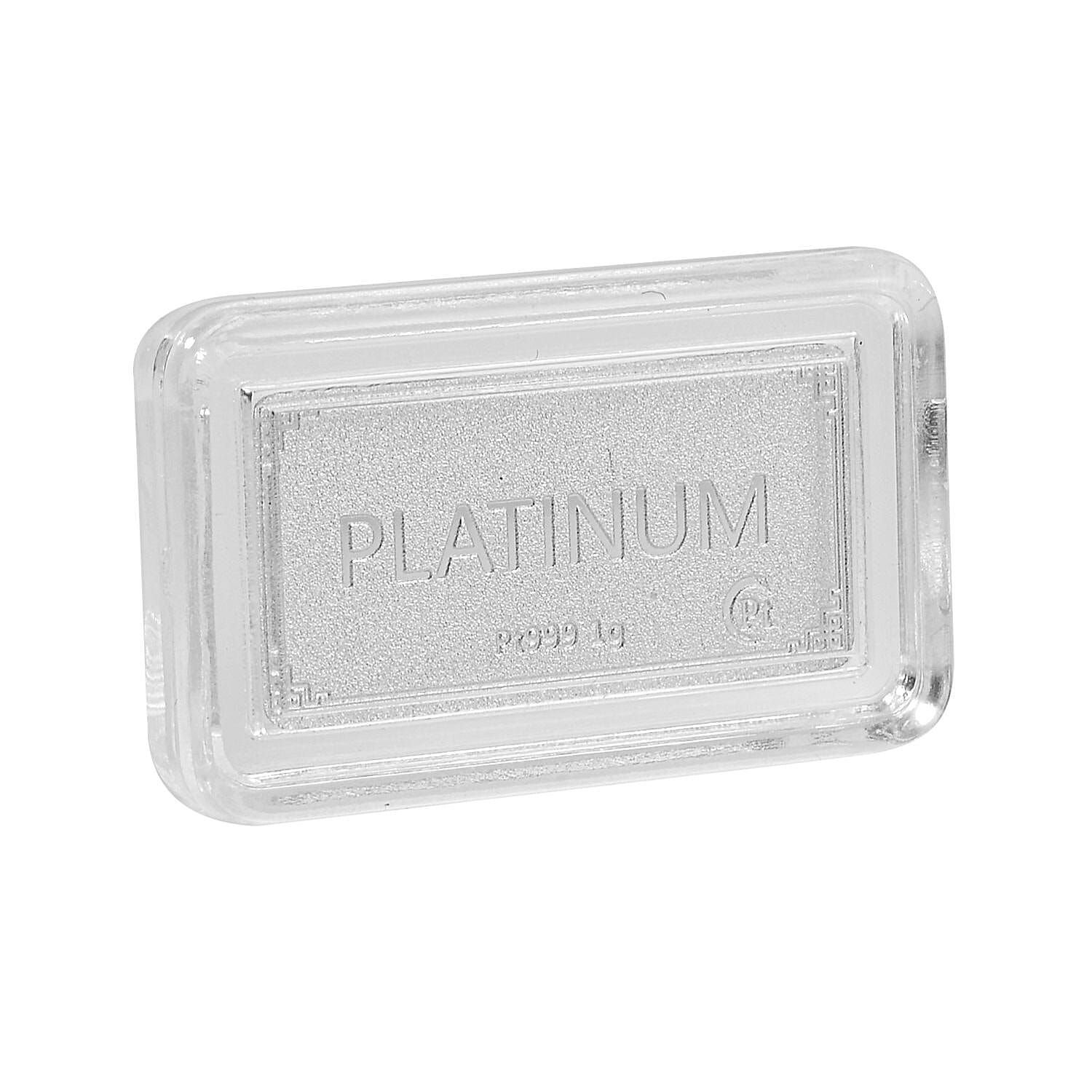 Best Deal on Set of 2 Platinum Bars - 999 Platinum (99.9% Purity) 2 gms 221238071 4