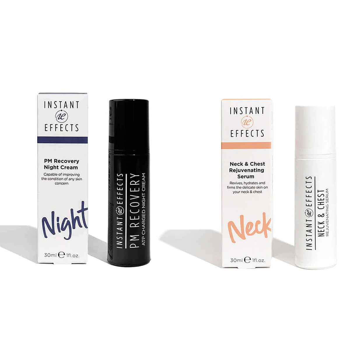 Instant Effects- Neck &amp; Chest Rejuvenating Serum &amp; PM Recovery Night Cream 30ml Duo 221238428 0