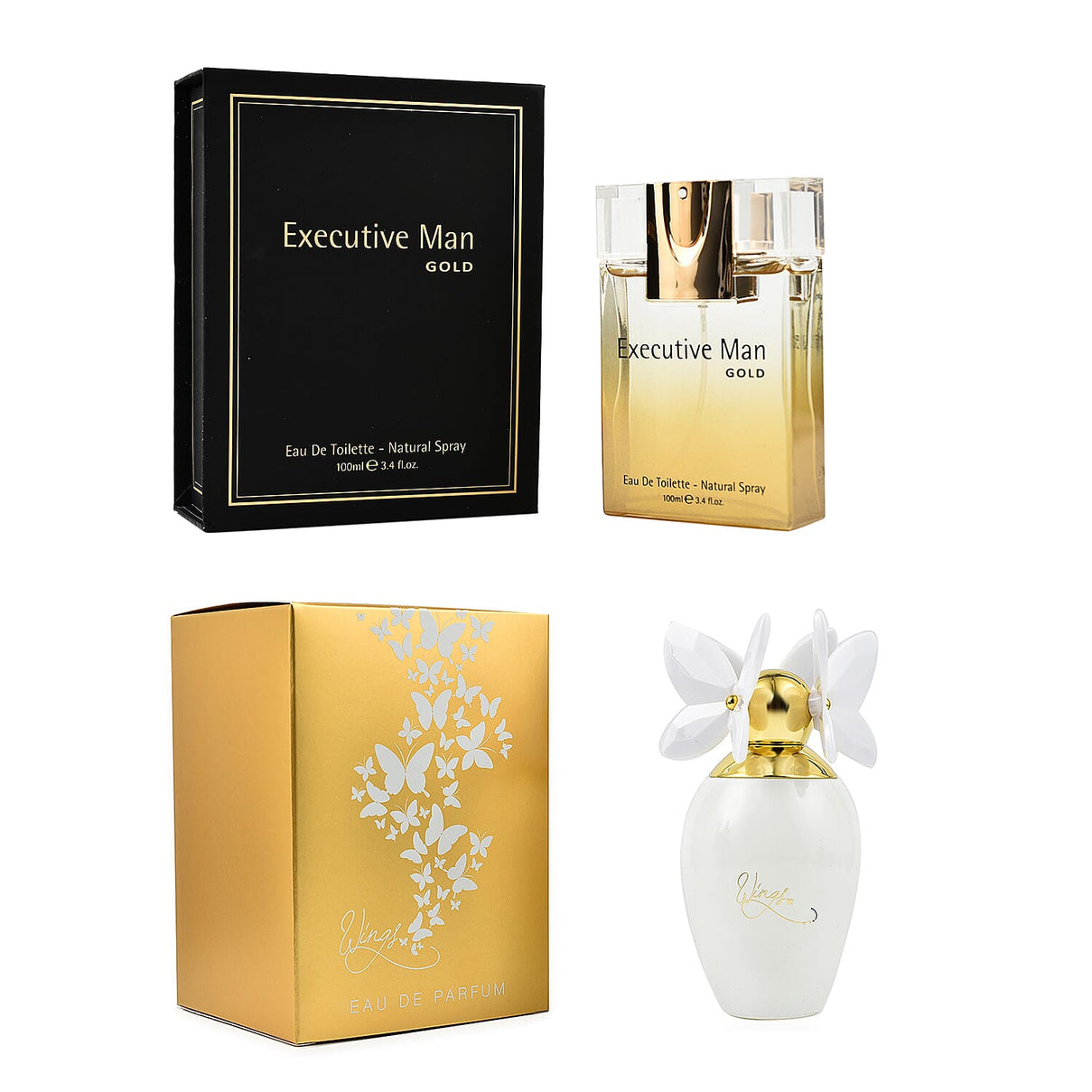 Wings Eau De Parfum &amp; Executive Man Gold EDT - 100ml 221239085 0