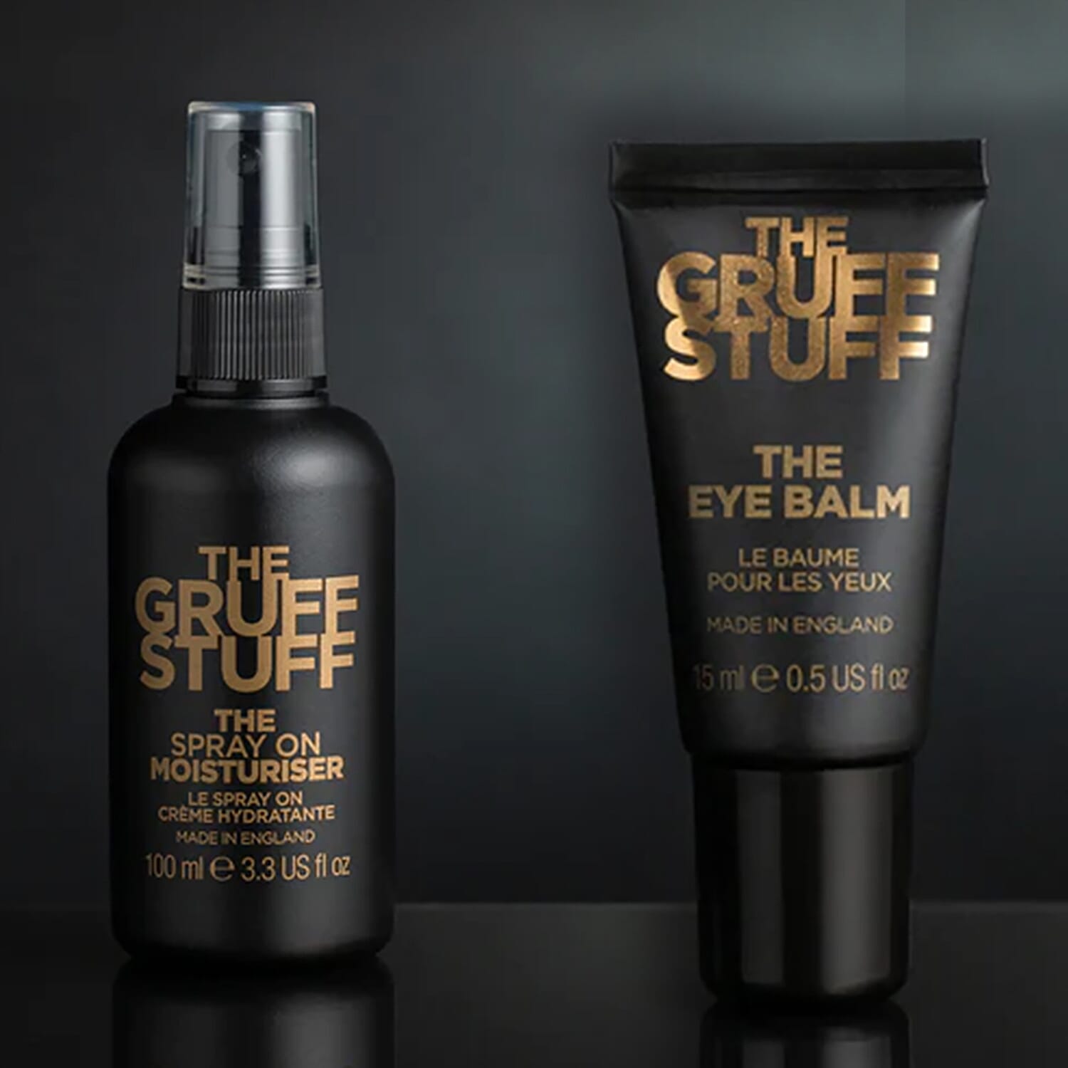The Gruff Stuff Eye Balm - 15ml and Spray On Moisturiser - 100ml 221241266 0