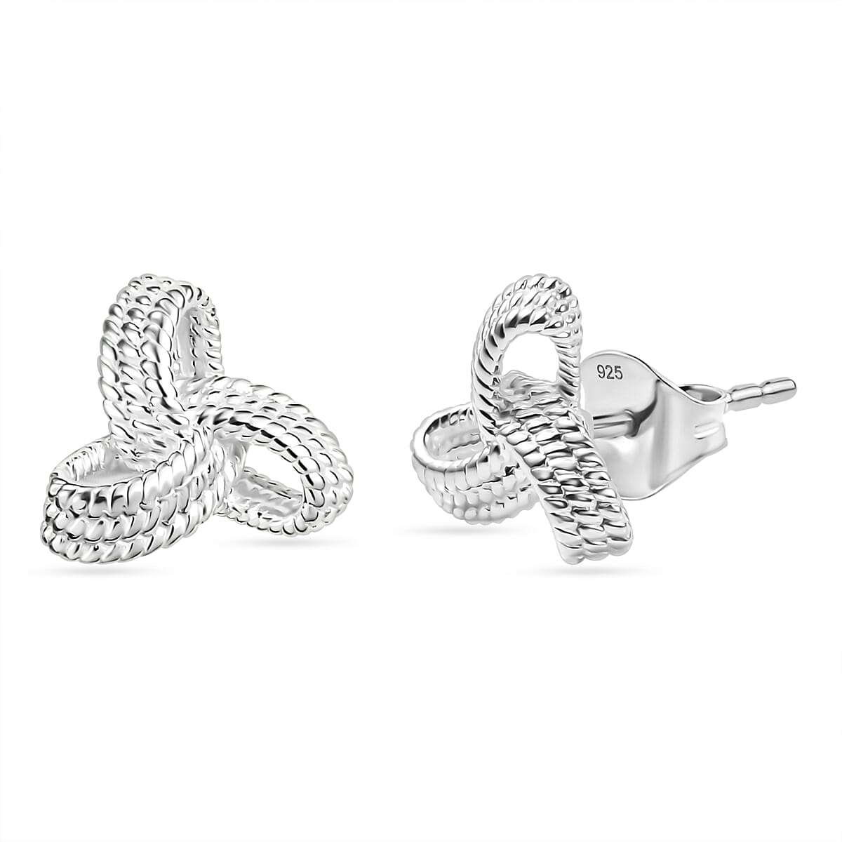 Christmas Cracker Deal - La Bella Silver Herringbone Bracelet, Silver Knot Earrings, Silver Cross Pendant 221242015 2