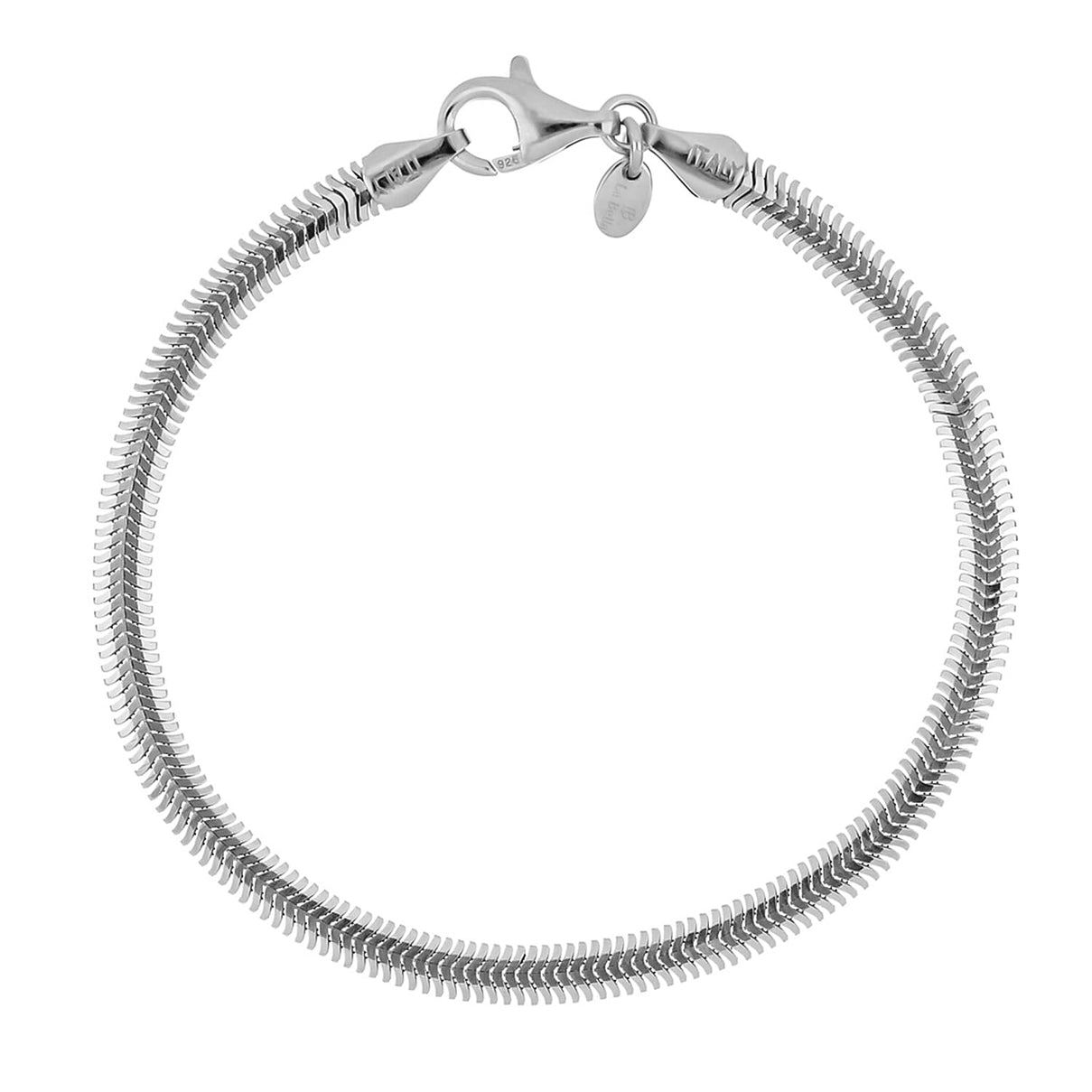 Best Christmas Jewellery Gift Cubic Zirconia Bangle, La Bella Sterling Silver Herringbone Bracelet, Cross Pendant 221242016 3