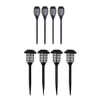 Value Bundle Set of 8 Solar Stake Light Outdoor Garden Pathway Lamp Shade