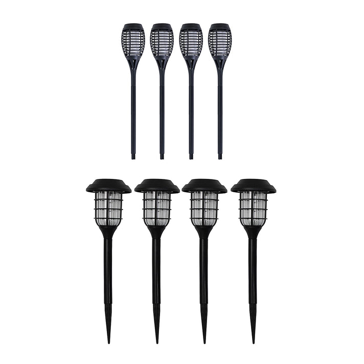 Set of 8 Solar Stake Lights - Outdoor Garden Pathway Lamps 221244016 1