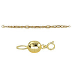 Bond Steet Close Out  - 9K Yellow Gold Bracelet (Size - 7.5) with Lobster Clasp Gold Wt. 8.89 Gms & 9K Yellow Gold Magnetic Lock with Spring Ring Clasp