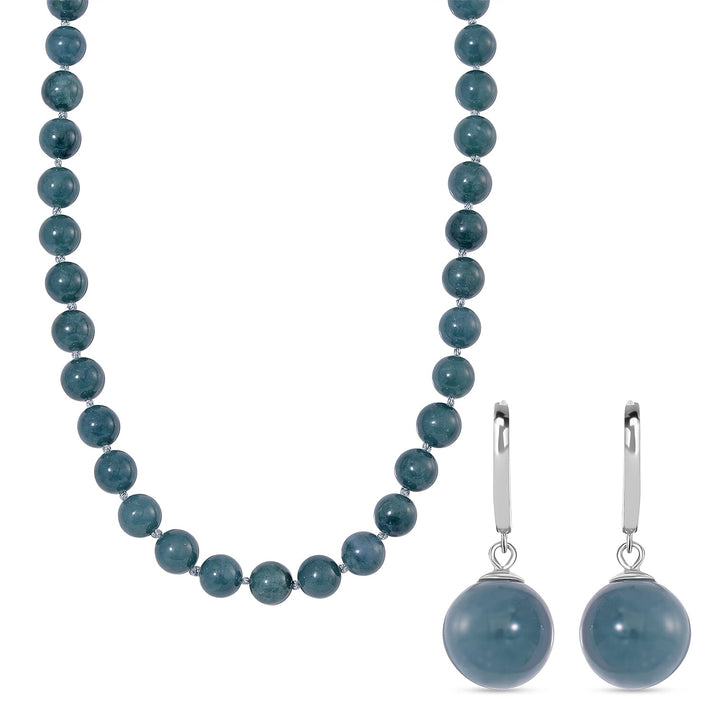 Guatemala Natural Type A OlmecJadeite Jade Necklace With Magnetic Clasp (Size - 20 with Free Olmec Jadeite Earrings 221249120 1