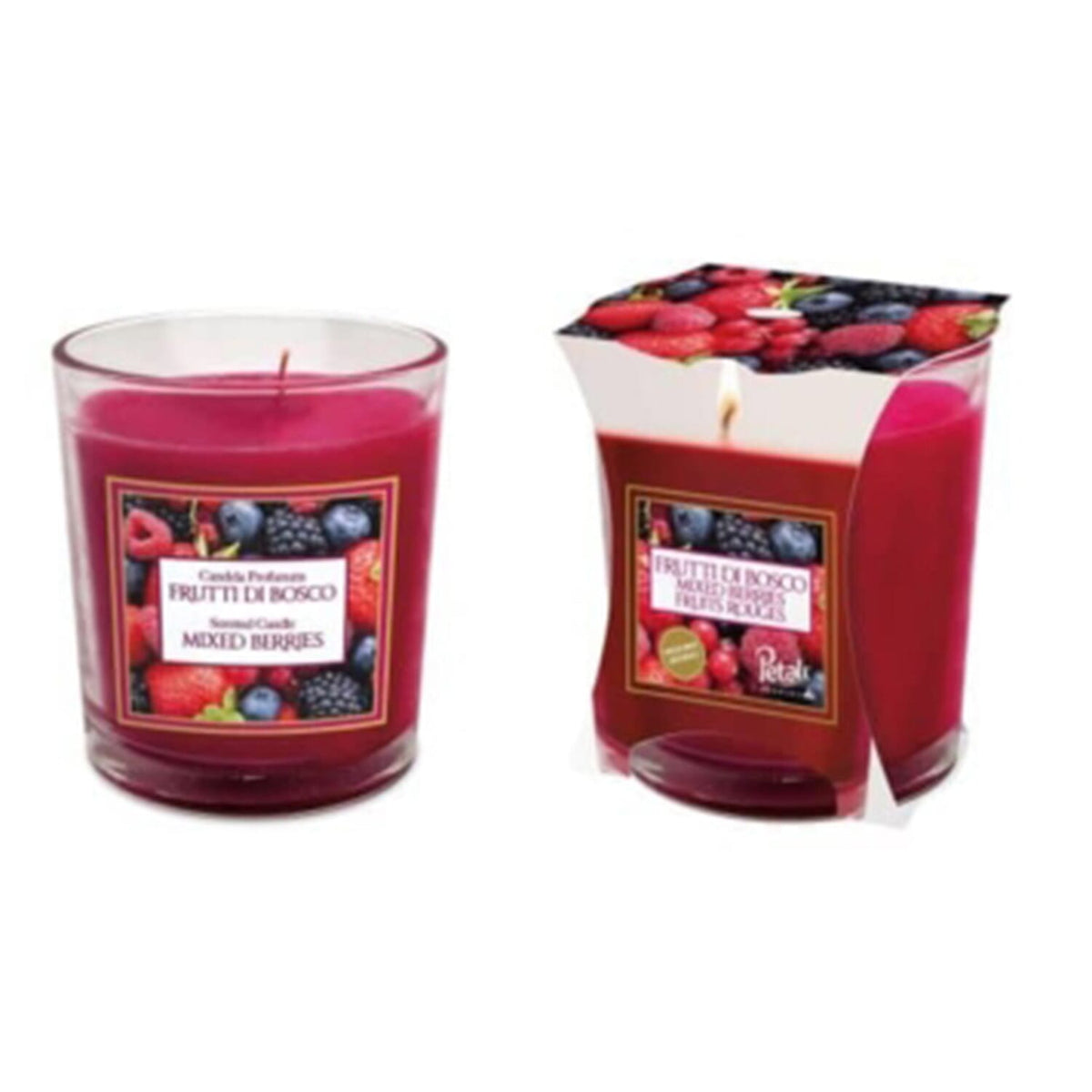 Set of 4 - Prices Candles Petali (Berry, Vanilla, Orange &amp; Apple Spice) Medium Candle Jar With 45 Hours Burn Time 221249285 3