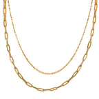 Buy More Save More - 9K Rolo & Paperclip Necklace (Size 18)
