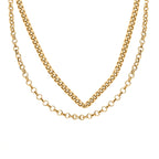 Buy More Save More - 9K Belcher & Curb Necklace (Size 18)