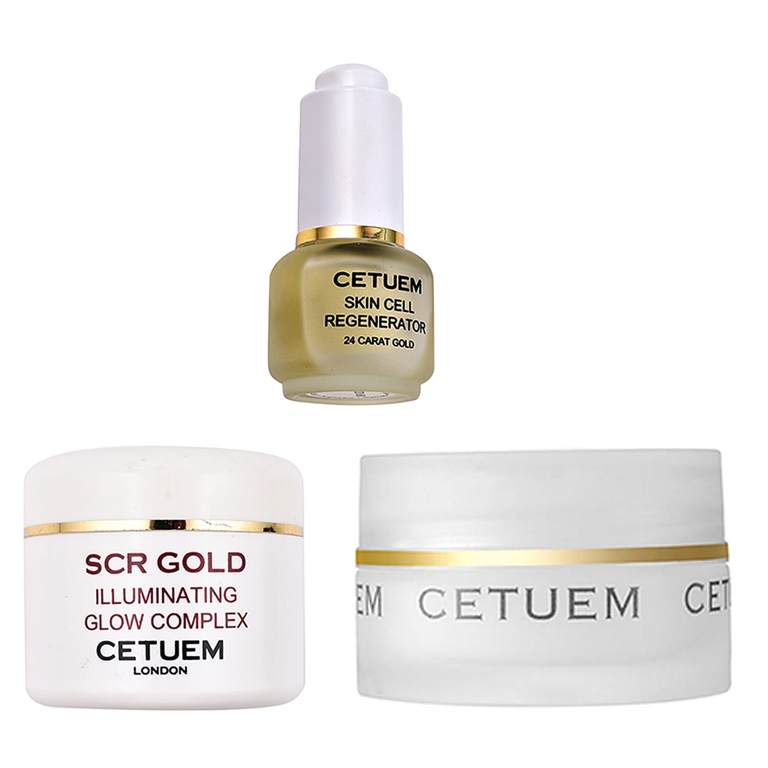 Cetuem- Set of Eye Creme, Booster Serum &amp; Illuminating Glow Complex 221251762 0