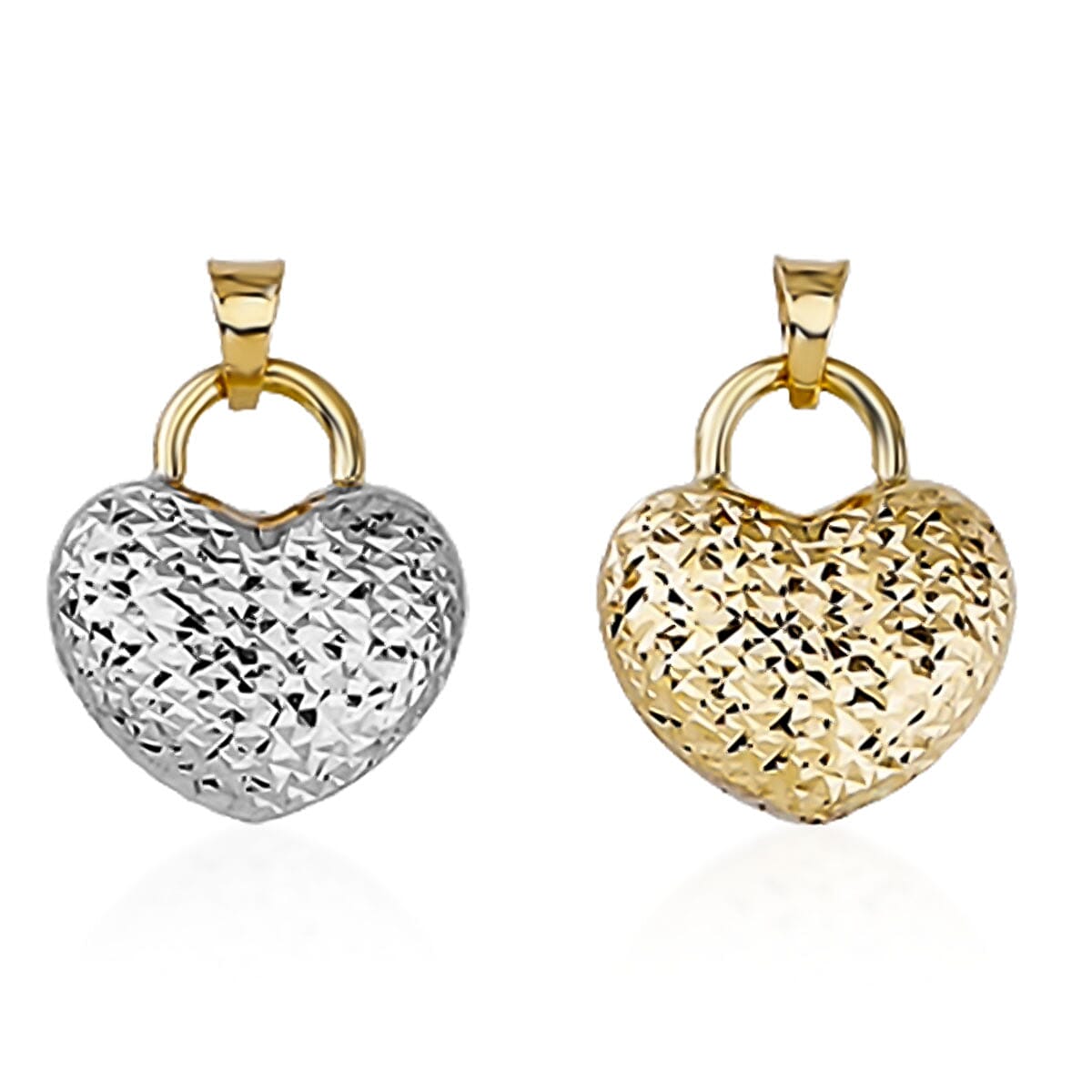 9K Cable Necklace &amp; Heart Pendant 2.10 Grams 221252899 1