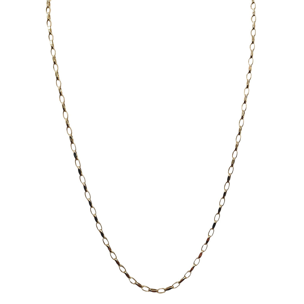 9K Cable Necklace & Heart Pendant 2.10 Grams