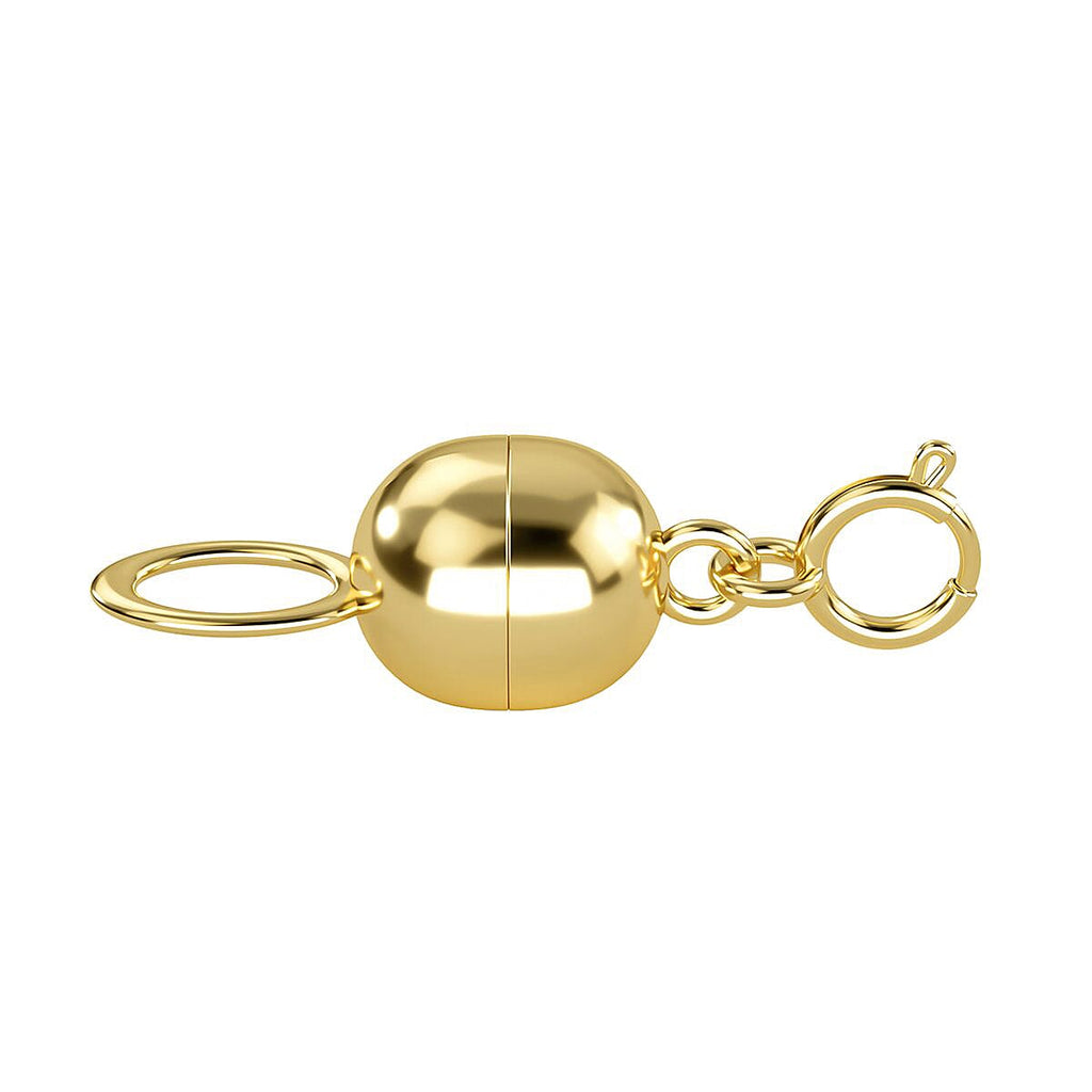 Set of 9K Gold Prince Of Wales Necklace - 18 inch & 9K Yellow Gold Magnetic Lock with Spring Ring Clasp