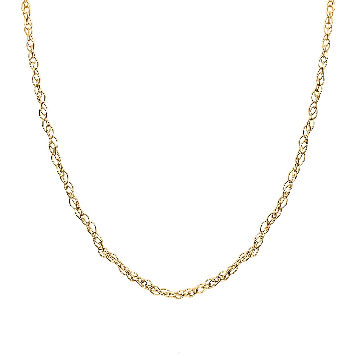 Set of 9K Gold Prince Of Wales Necklace - 18 inch &amp; 9K Yellow Gold Magnetic Lock with Spring Ring Clasp 221253685 2