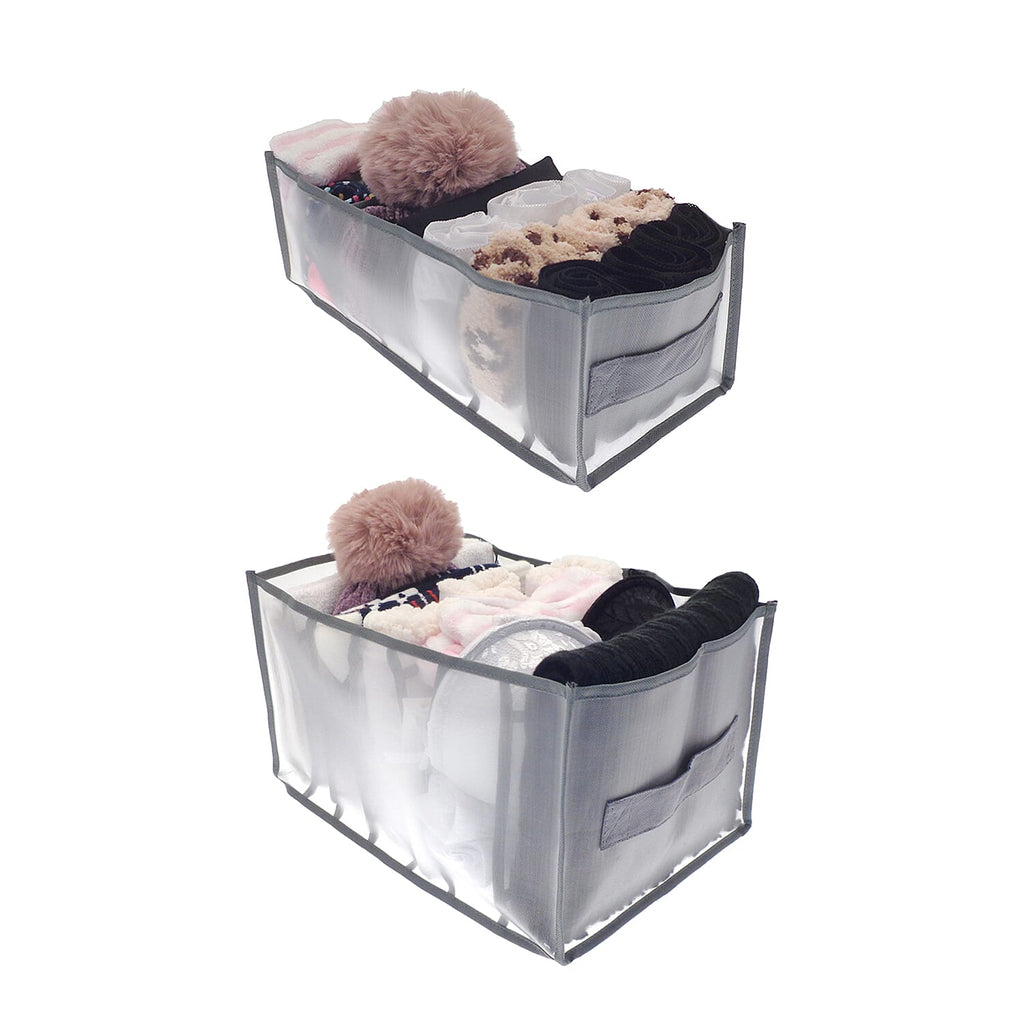 7 Cell Drawer Organiser x 2  (Size 36x17x12 cm) - (Size 36x25x30 cm)
