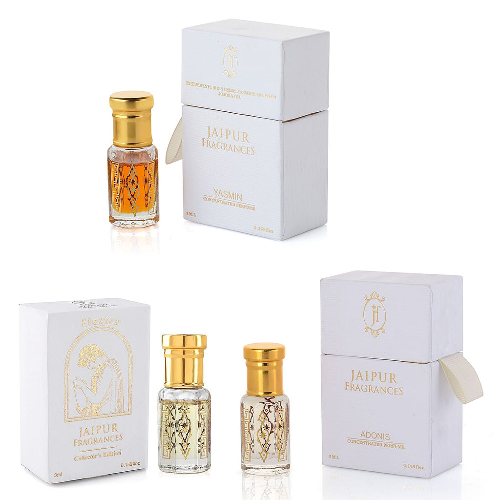 Jaipur Fragrances x 3 (Jasmine,Electra,Adonis)